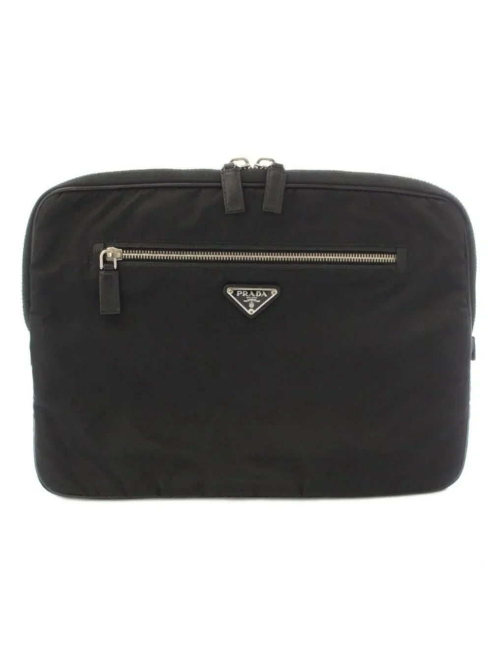 Prada Nylon Laptop Case Clutch PC Black TK
